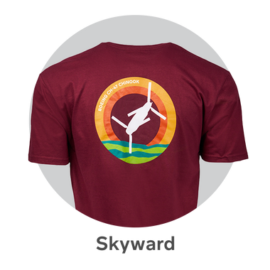 Logos List thumbnail featuring a t-shirt from the Skyward collection