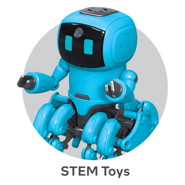 A playful turquoise Owi robot, designed for interaction, symbolizing the future of technology and innovation in aviation.