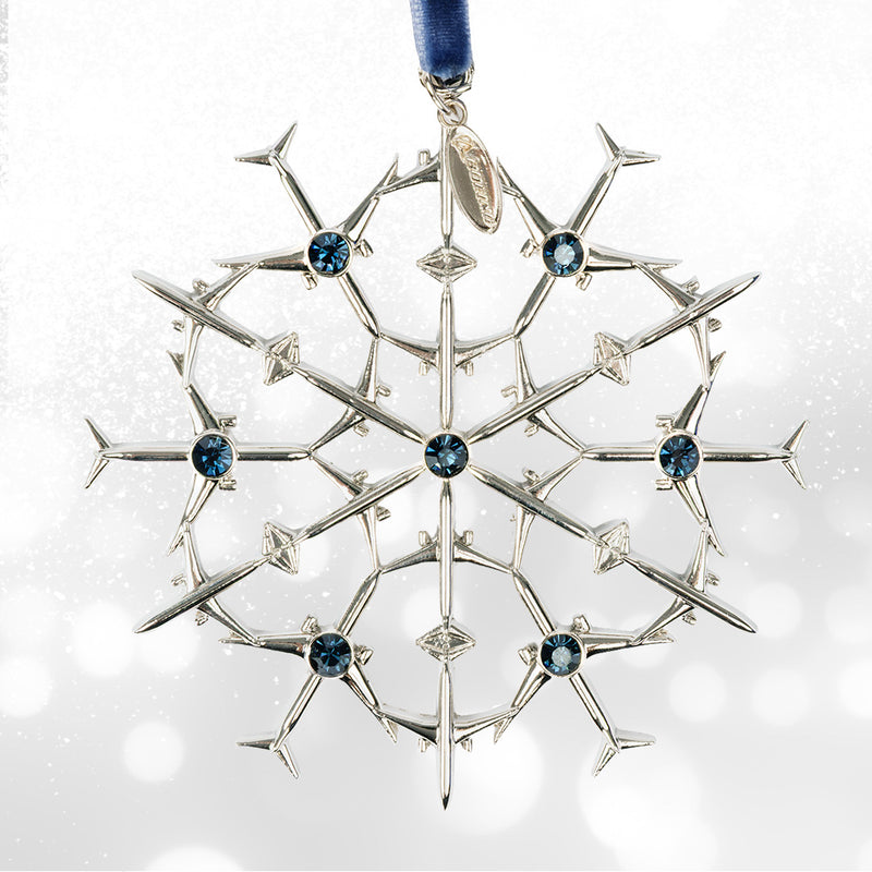 Boeing Commercial 2026 Jet Snowflake Ornament