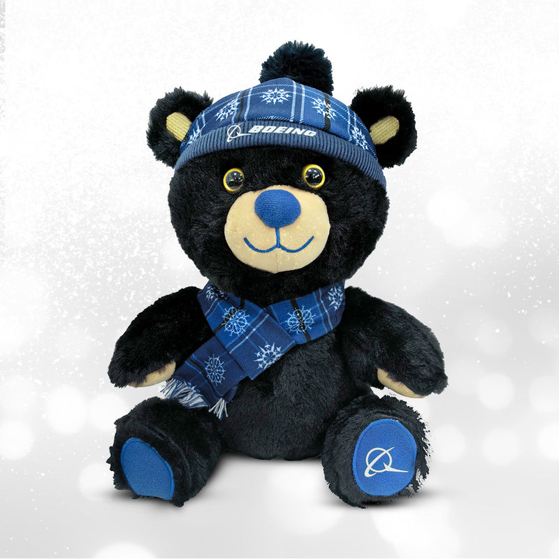 Boeing 2026 Jet Snowflake Large Plush Bear