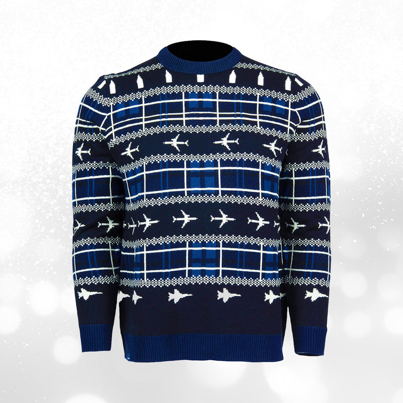 Boeing Tartan Unisex Holiday Sweater