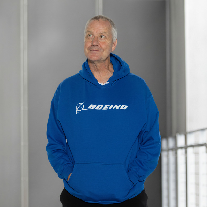 Boeing Blue Hoodie - Lightened Background