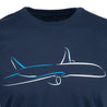 Boeing 787 Dreamliner Air Brush T-Shirt Graphics Closeup
