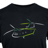 Boeing CH-47 Chinook Air Brush T-Shirt Graphics Close-Up