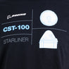 Boeing CST-100 Starliner Tech Line Unisex T-Shirt Design Close-Up