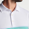 Peter Millar Boeing Harris Performance Jersey Polo 3-Button Close Up