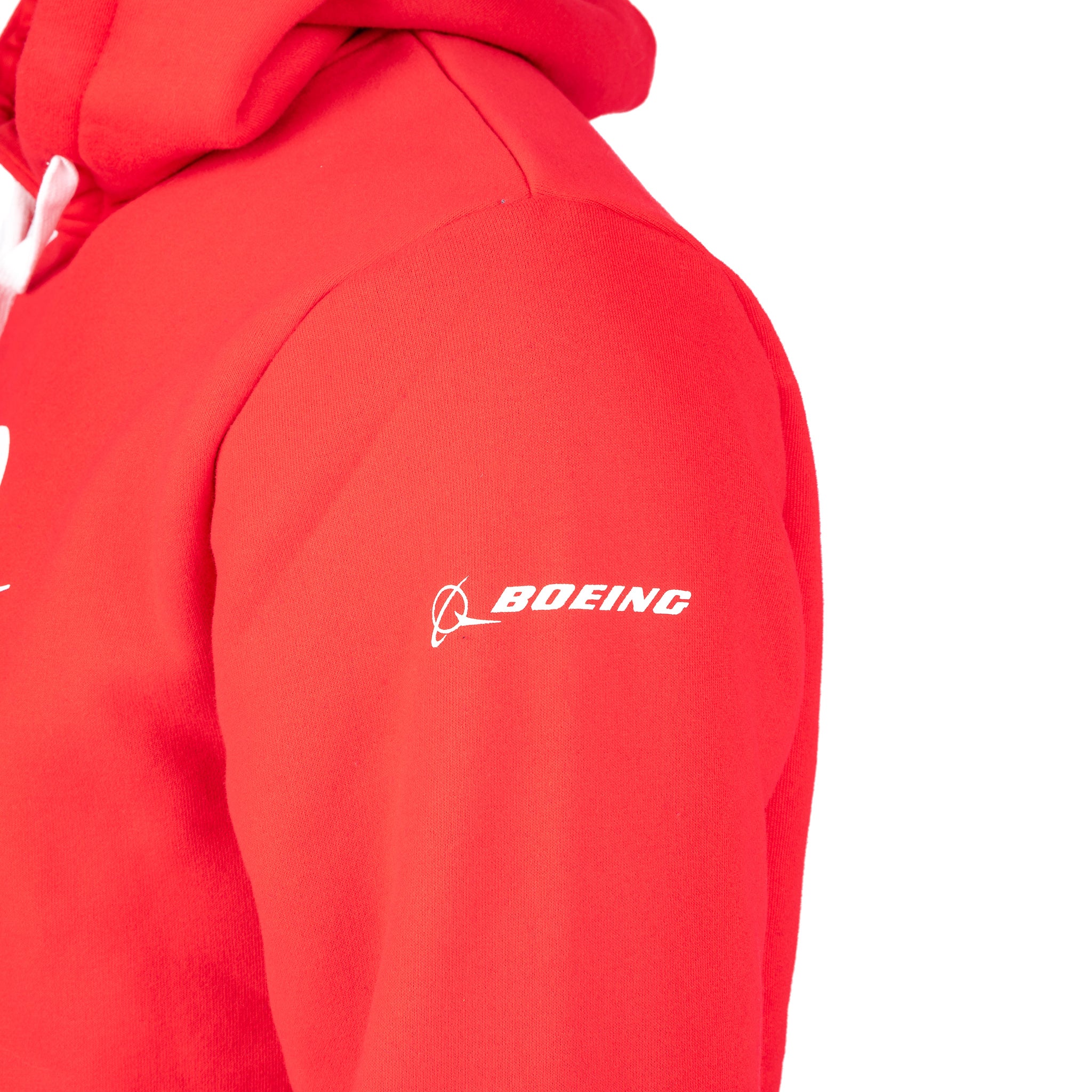 Boeing In China 50th Anniversary Hoodie Red Boeing Logo