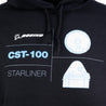 Boeing CST-100 Starliner Tech Line Unisex Hoodie Design Close-Up