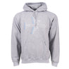 Boeing 737 motion graphic on grey hooded sweatshirt.