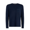 full product image on male mannequin in navy color.  Boeing logo on left chest