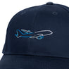 Boeing 747 Air Brush Hat Graphics Close-Up