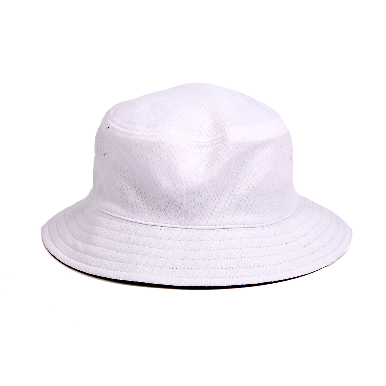 The Boeing Stores Boeing Signature Logo Performance Bucket Hat offers excellent sun protection with its wide brim, subtle texture, and ventilation eyelets. The visible moisture-wicking interior lining enhances comfort.