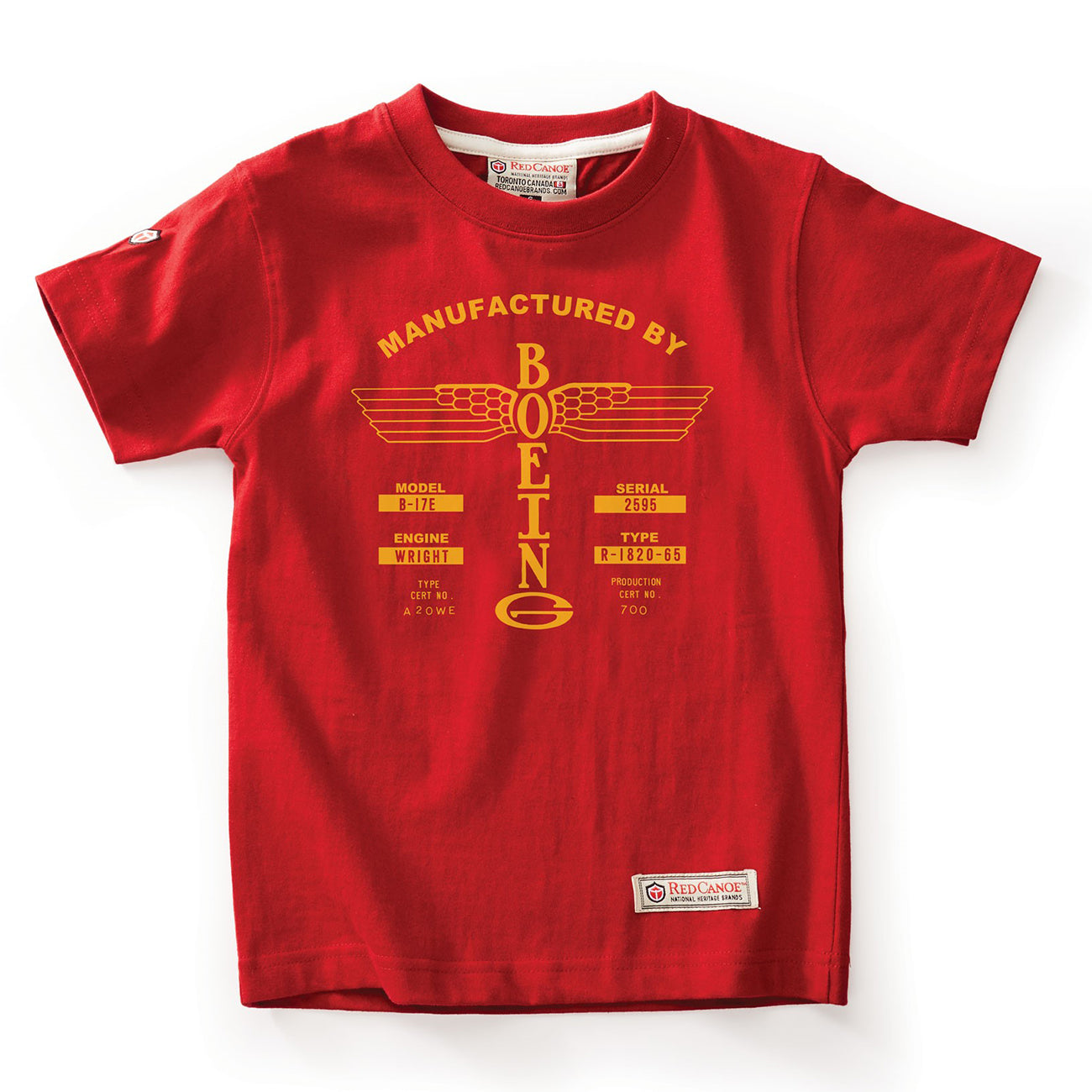 veltalende klodset dæk Red Canoe Boeing Kids' Airplane Company Logo T-Shirt – The Boeing Store