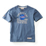 Red Canoe Boeing Kids NASA Astronaut T-Shirt by The Boeing Store features Property of NASA Astronaut Training text, the official logo, EST. 1958, and a sleeve patch, perfect for young space enthusiasts.