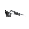 Sophisticated black Shokz™ OpenMove Headset from The Boeing Store, showcasing a modern open-ear design with a minimalist frame. The side displays branding, and Bluetooth v5.0 ensures seamless connectivity without traditional earbuds.
