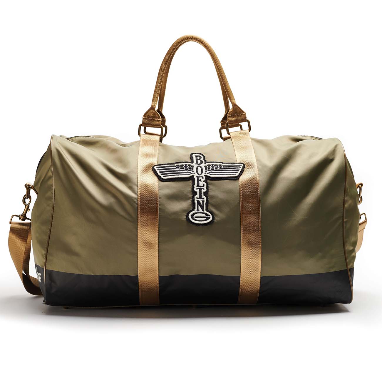 Boeing leather weekend bag