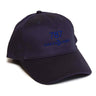 The Boeing 787 Hat by The Boeing Store is a dark blue baseball cap from the Boeing program series, featuring 787 and Dreamliner embroidered on the front in blue thread. Crafted from 100% cotton, it includes a curved brim, visible stitching, and a velcro closure for comfort.