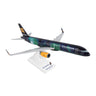 The Icelandair Boeing 757-200 Hekla 1:150 model by Daron showcases a Northern Lights design in dark green and blue, crafted from injection molded plastic, mounted on a white stand with visible branding.