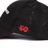 Boeing In China 50th Anniversary Hat Black Close-up of Logo