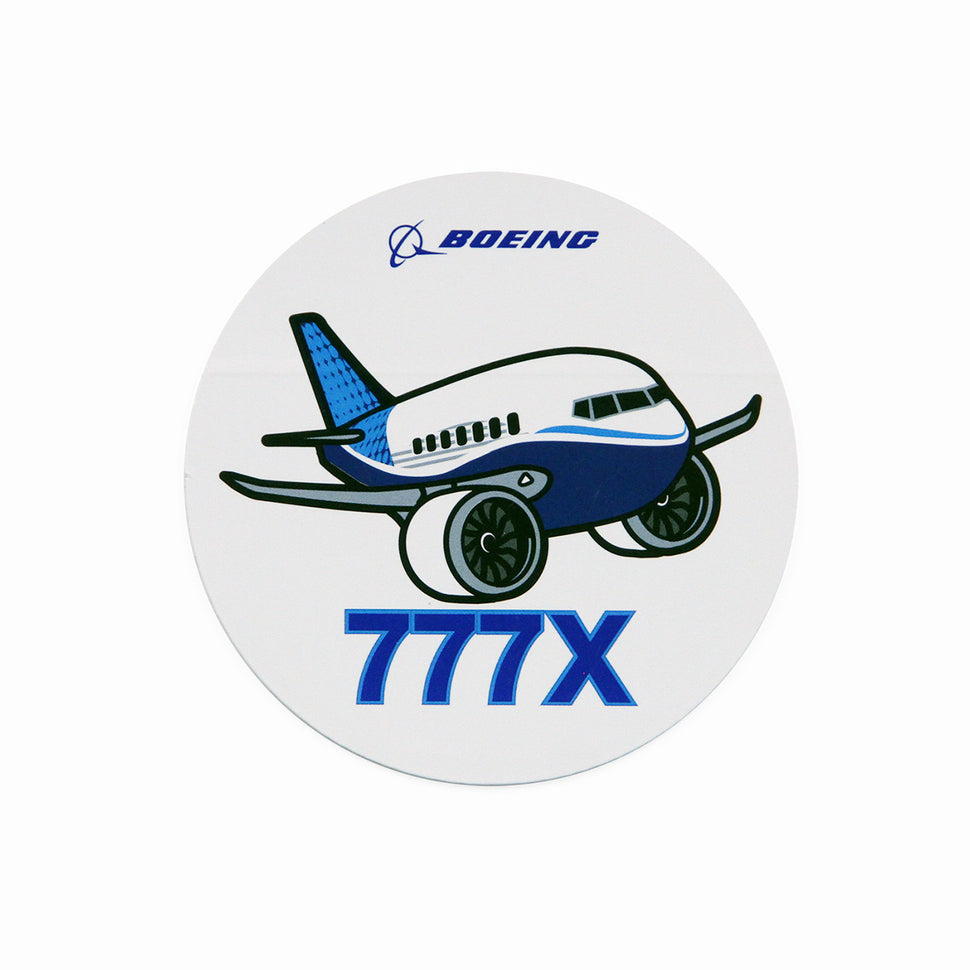 Boeing 777X Pudgy Sticker – The Boeing Store